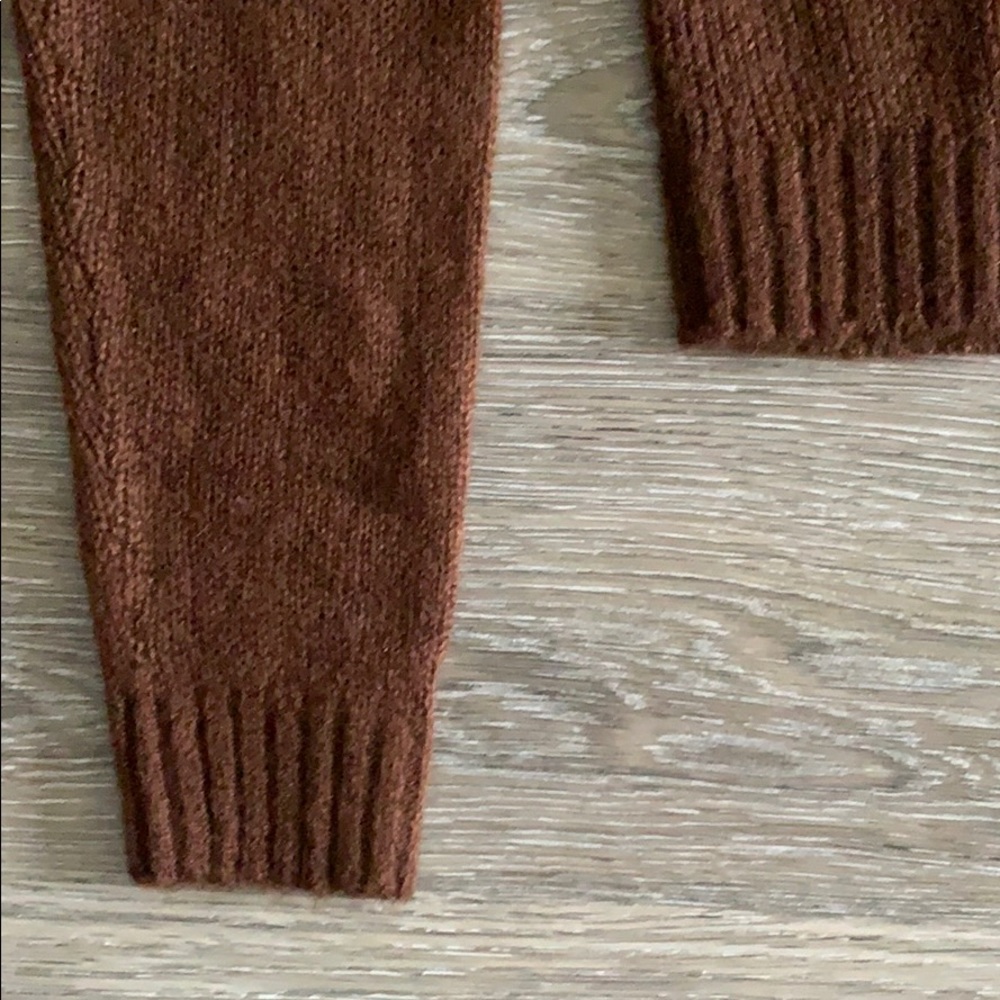 NWT H&M DIVIDED dark brown cropped sweater size S - Picture 3 of 3